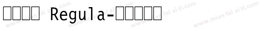 华文黑体 Regula字体转换